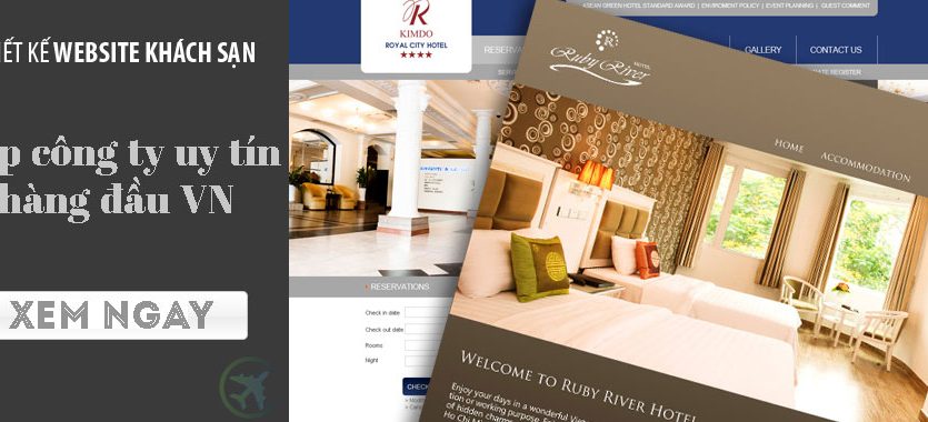 Top công ty thiết kế website khách sạn - resort.