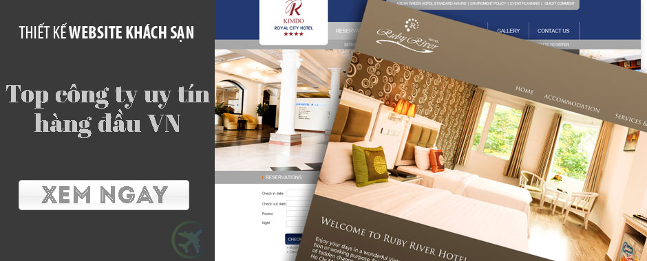 Top công ty thiết kế website khách sạn - resort.