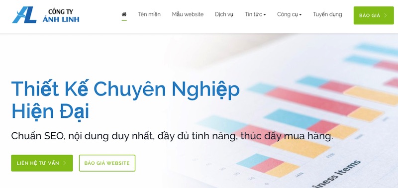 Ánh Linh - chuyên thiết kế web Biên Hòa - Đồng Nai