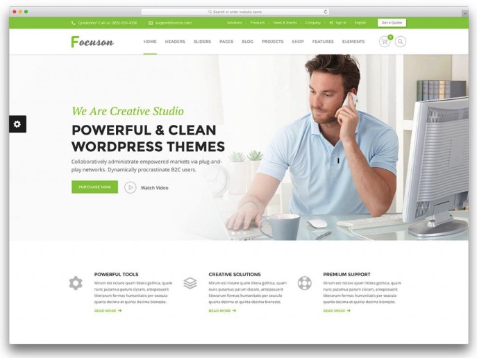 Forcusion - web giới thiệu công ty, doanh nghiệp đẹp