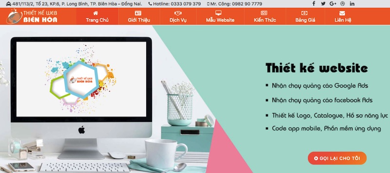 Công ty thiết kế website Biên Hòa