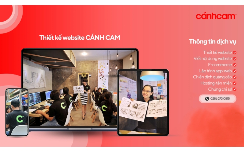 dịch vụ thiết kế web Cánh Cam