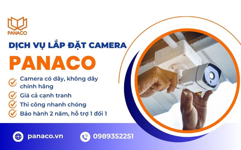 đơn vị lắp đặt camera an ninh uy tín PANACO