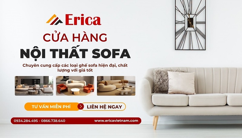 ERICA Việt Nam - Cửa hàng bán ghế sofa cao cấp, giá tốt