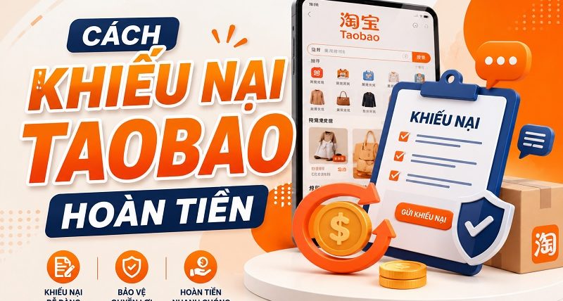 cách khiếu nại Taobao hoàn tiền